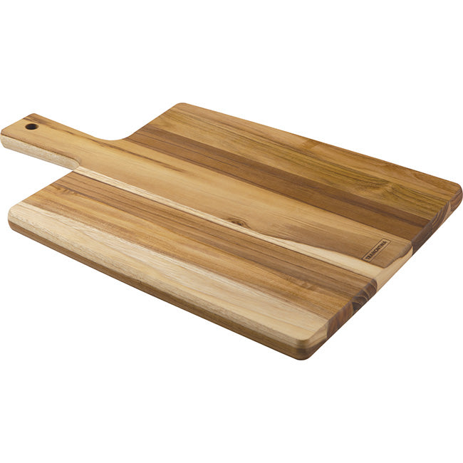 Tramontina Solid Teak Rectangular Cutting & Serving Paddle Board, 40cm