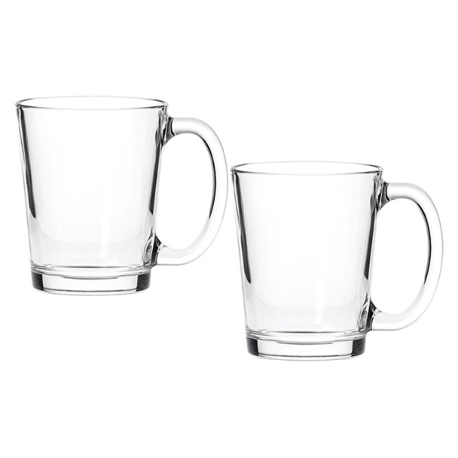 Borgonovo Tazza Conical Glass Mugs, Set Of 2