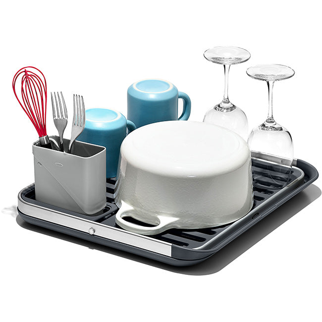 OXO Good Grips Aluminum Fold-Flat Dish Rack