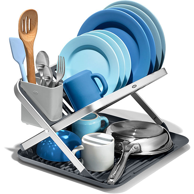 OXO Good Grips Aluminum Fold-Flat Dish Rack