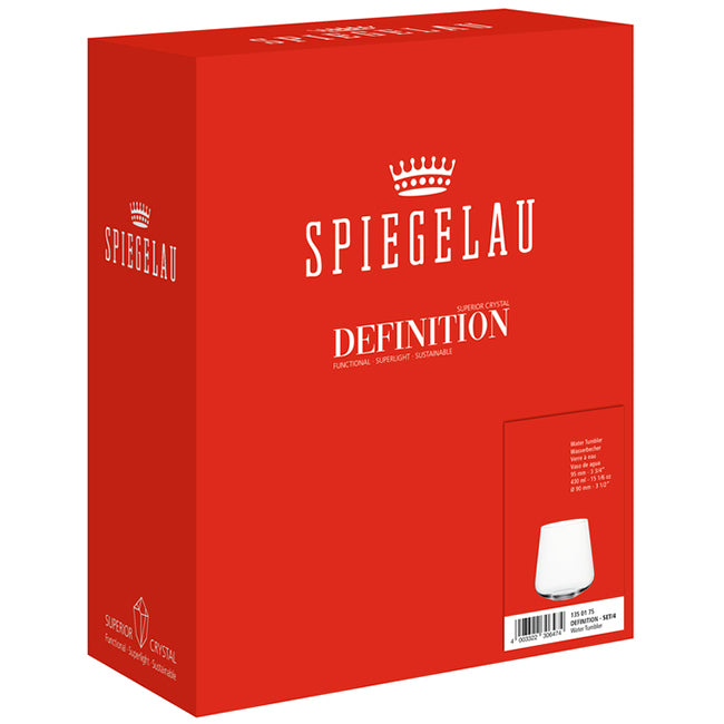 Spiegelau Definition Water Tumblers, Set Of 4