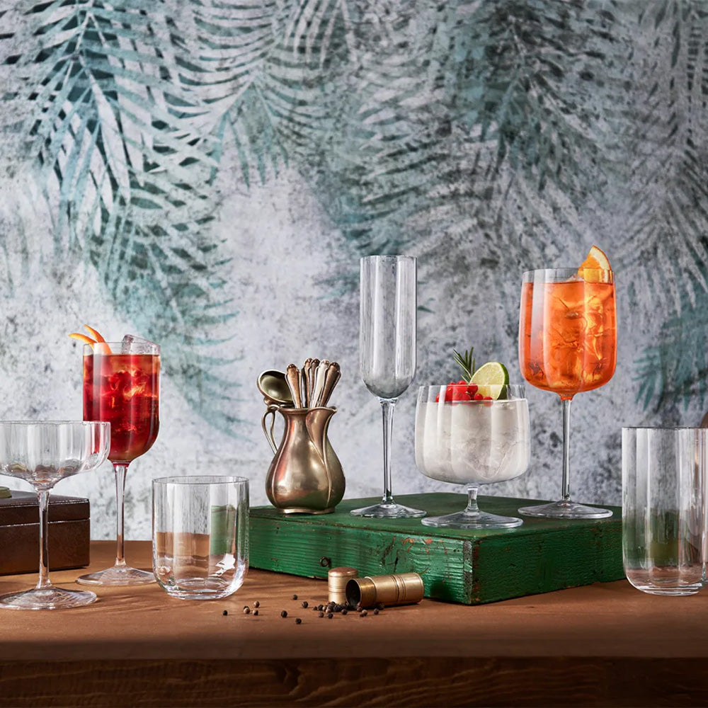 Luigi Bormioli Jazz Cal Spritz Glasses, Set of 4