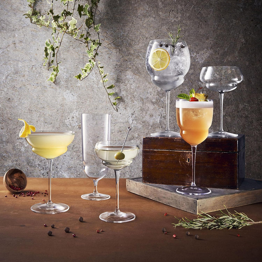 Luigi Bormioli Backdoor 20's Hemingway Special Cocktail Glasses, Set of 4