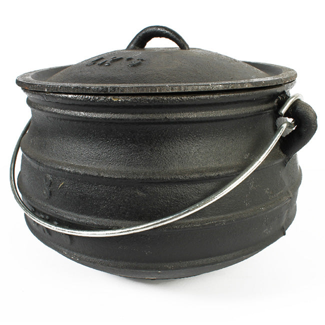 LK's Cast Iron Flat Potjie Pot - 6L