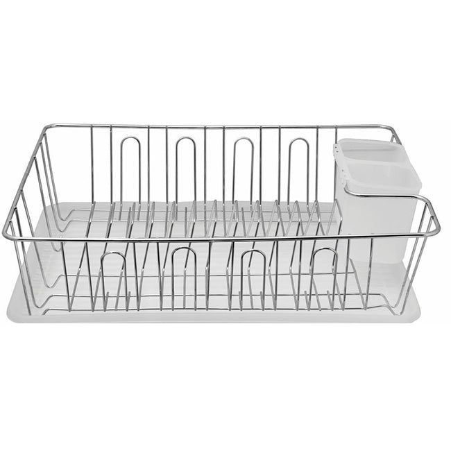 Regent Chrome Dish Drying Rack With Drip Tray