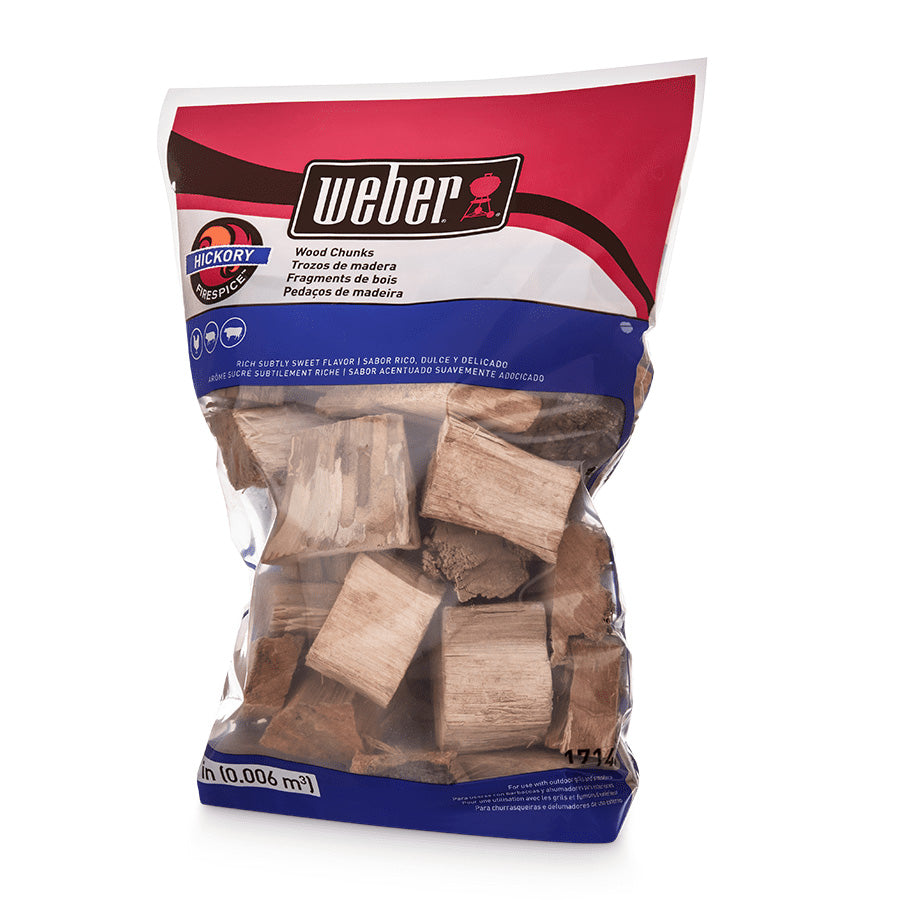 Weber Hickory Wood Chunks, 1.8kg