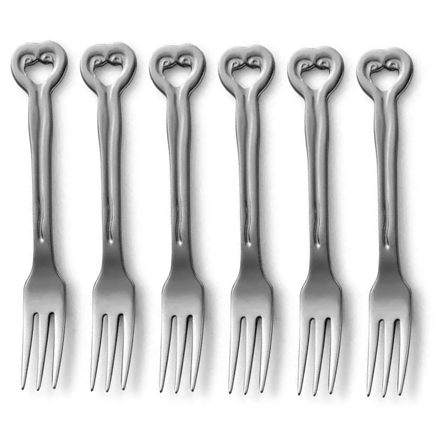 Carrol Boyes Set Of 6 Cake Forks