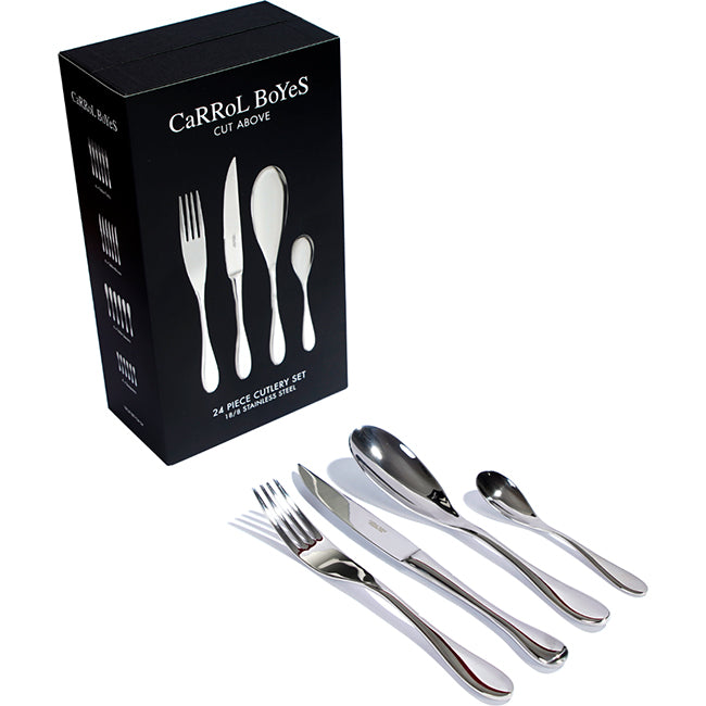 Carrol Boyes Cut Above Cutlery Set, 24pc