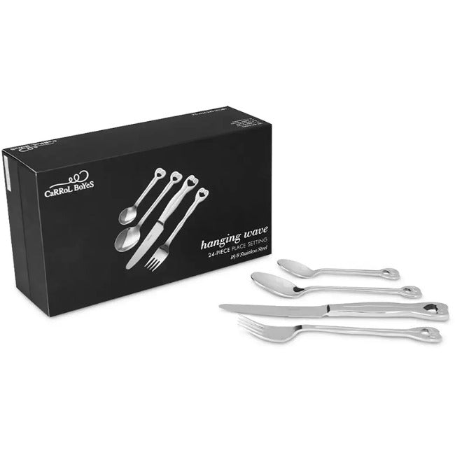 Carrol Boyes Hanging Wave Cutlery Set, 24pc