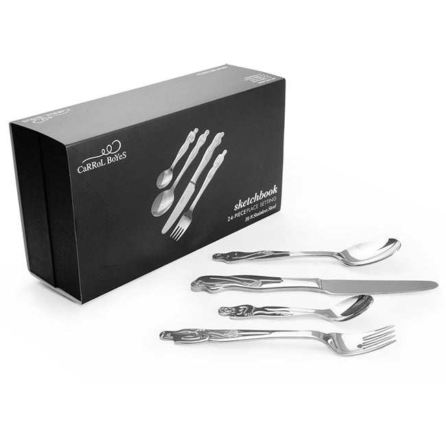 Carrol Boyes Sketchbook Cutlery Set, 24pc