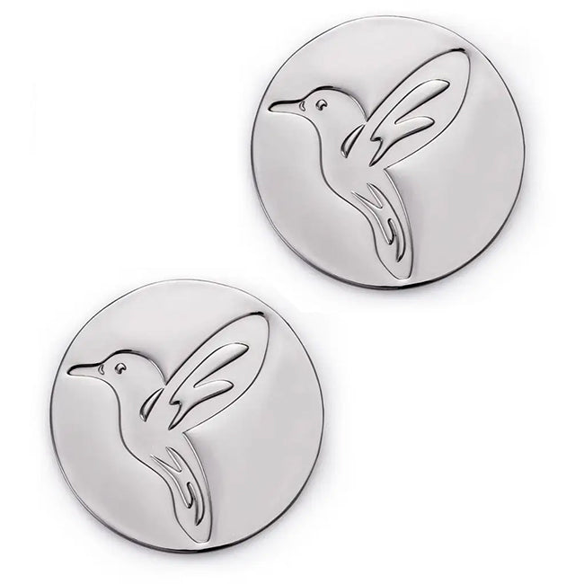 Carrol Boyes Set Of 2 Coasters, Hummingbird