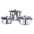 Salton Stainless Steel Cookware Set, 6pc