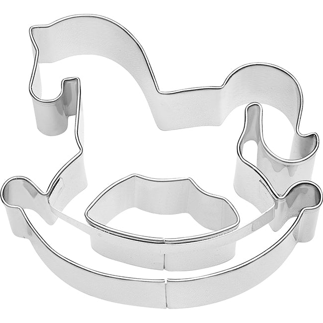 Birkmann Stainless Steel Rocking Horse Cookie Cutter, 7cm