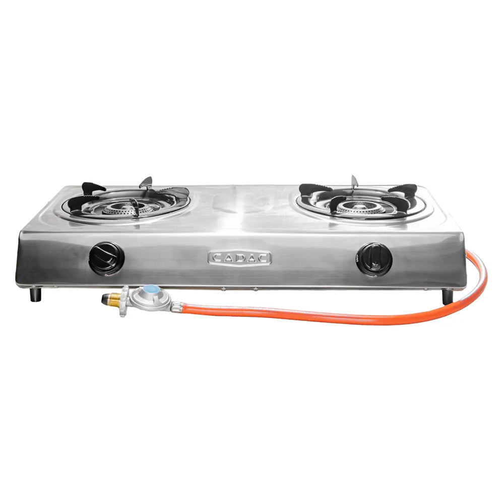 Cadac 2 Plate Gas Stove With Hose & Regulator