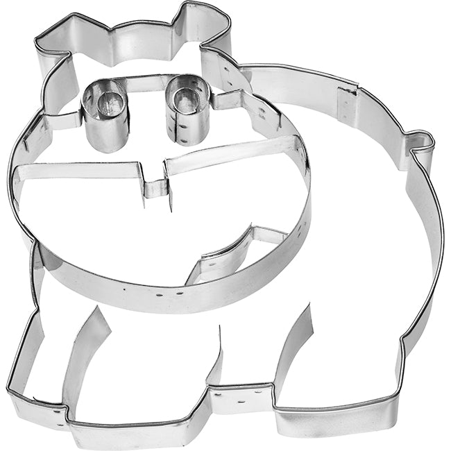 Birkmann Stainless Steel Hippopotamus Cookie Cutter, 11cm
