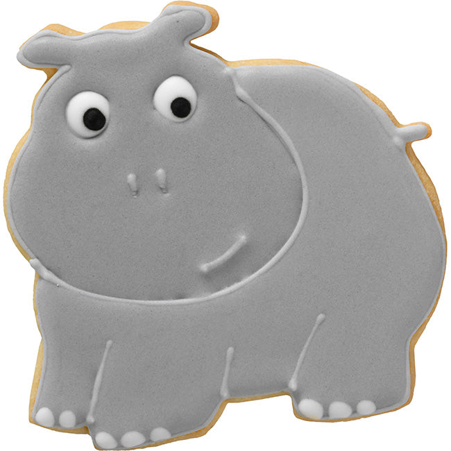 Birkmann Stainless Steel Hippopotamus Cookie Cutter, 11cm