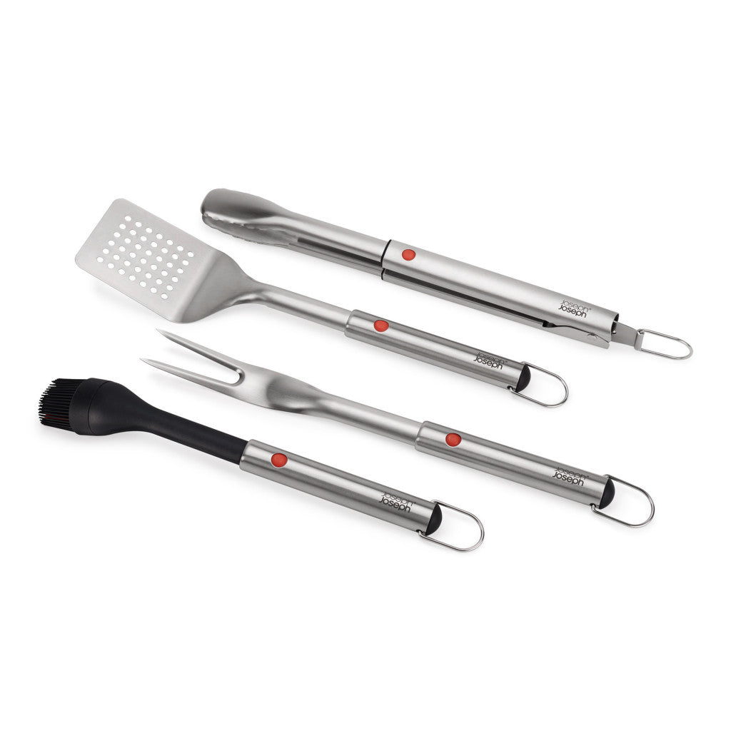 Joseph Joseph GrillOut™ Stainless Steel BBQ Utensil Set with Storage Case, Set of 4