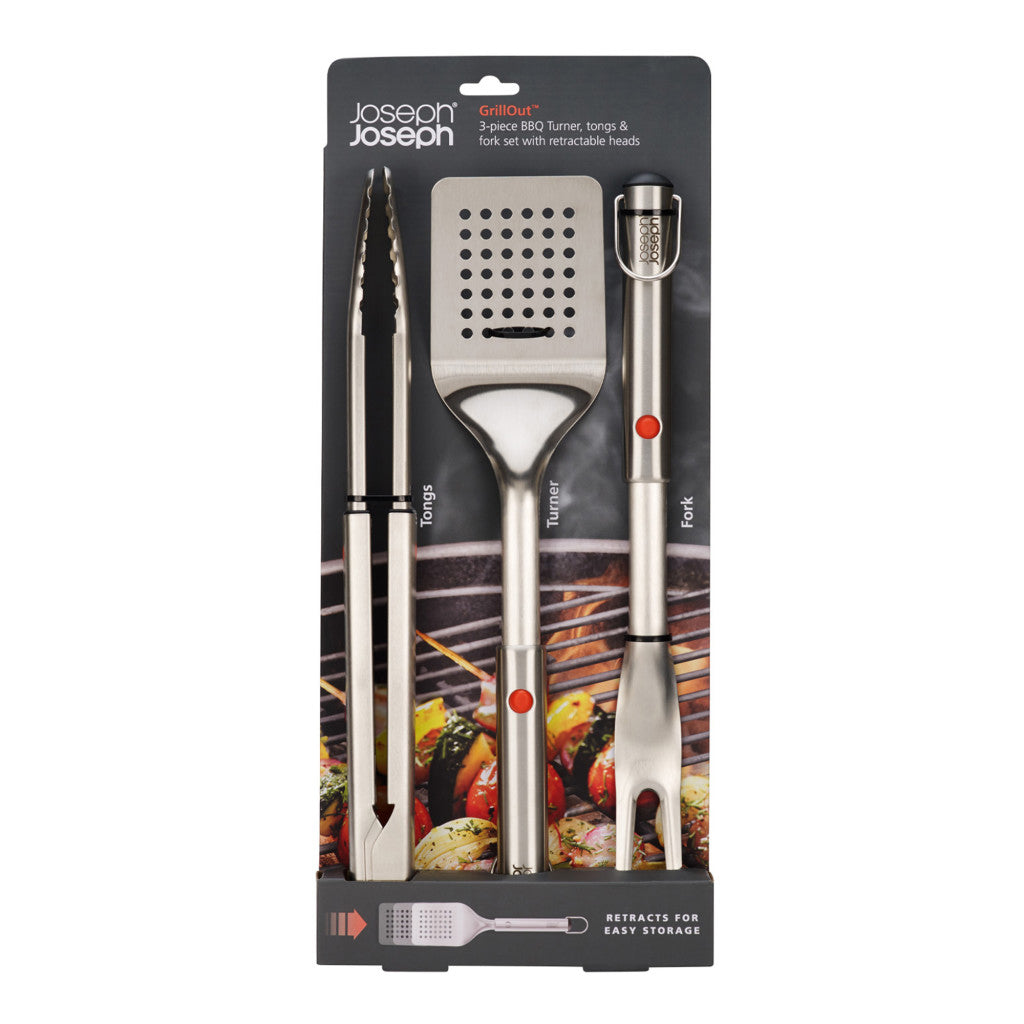 Joseph Joseph GrillOut™ Stainless Steel 3pc BBQ Set