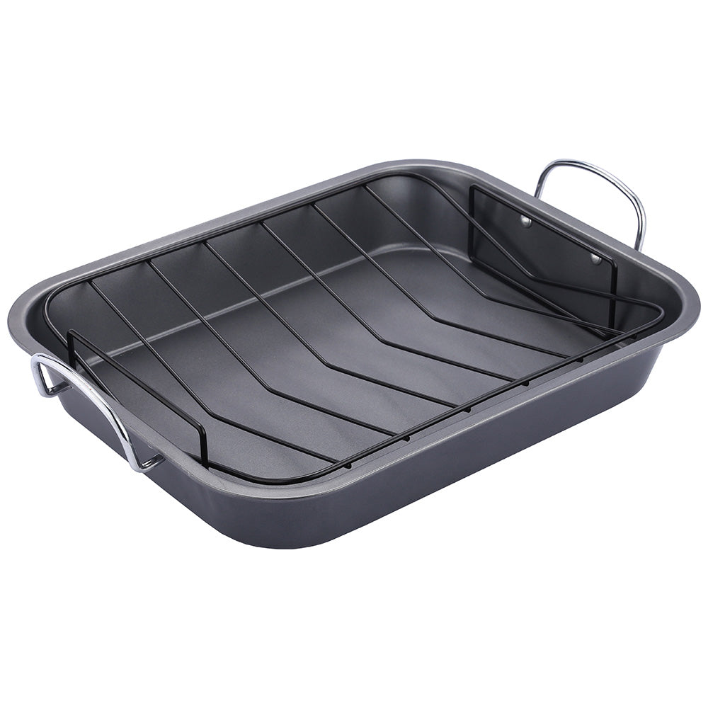 Salton Non-Stick Roaster Pan With Rack, 37cm
