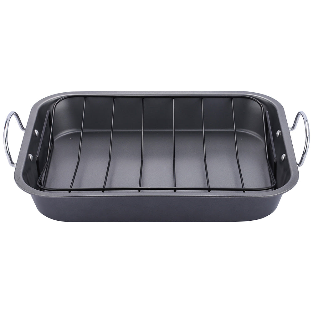 Salton Non-Stick Roaster Pan With Rack, 37cm