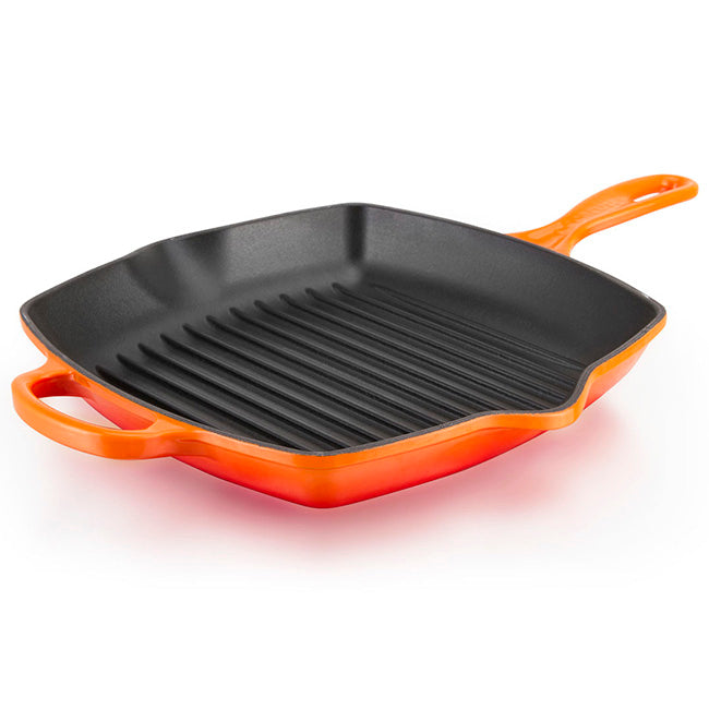 Le Creuset Signature Square Skillet Grill, 26cm