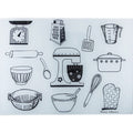 Home Classix Busy Lizzie Glass Cutting Board, 40cm