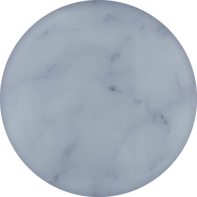 Home Classix White Marble Round Glass Cutting Board, 25cm