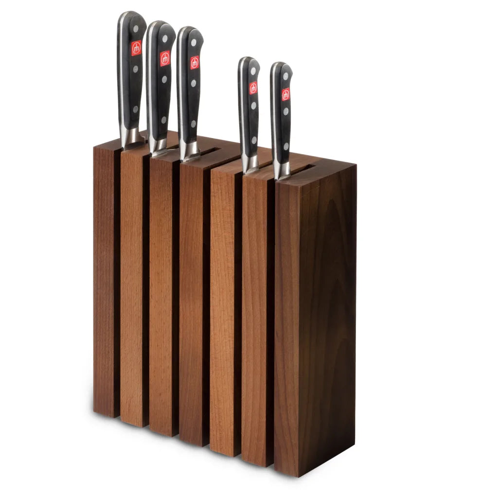 Wüsthof 6 Slot Magnetic Beech Knife Block