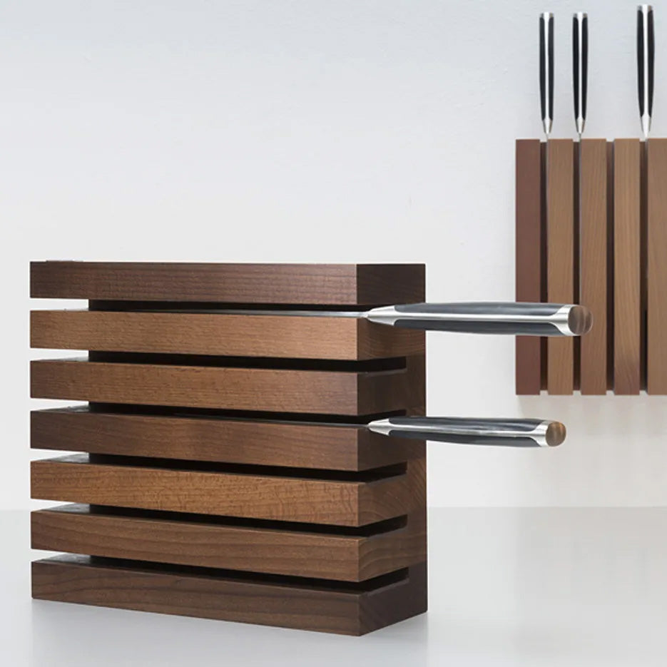 Wüsthof 6 Slot Magnetic Beech Knife Block