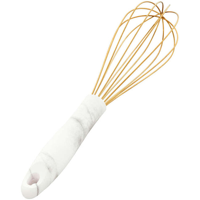 Wilton Gold Large Balloon Whisk With Marble Handle
