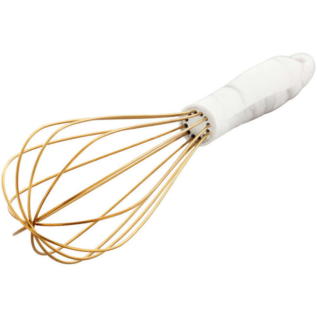 Wilton Gold Large Balloon Whisk With Marble Handle