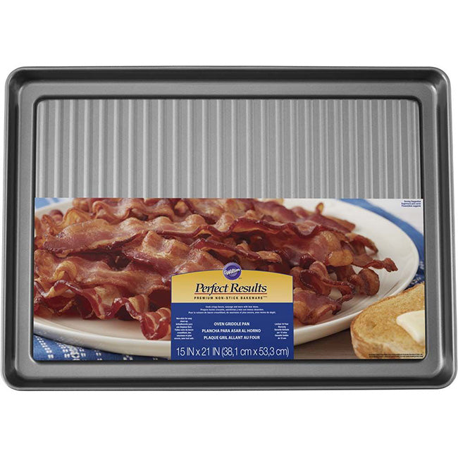 Wilton Perfect Results Non-Stick Oven Griddle Pan, 53cm