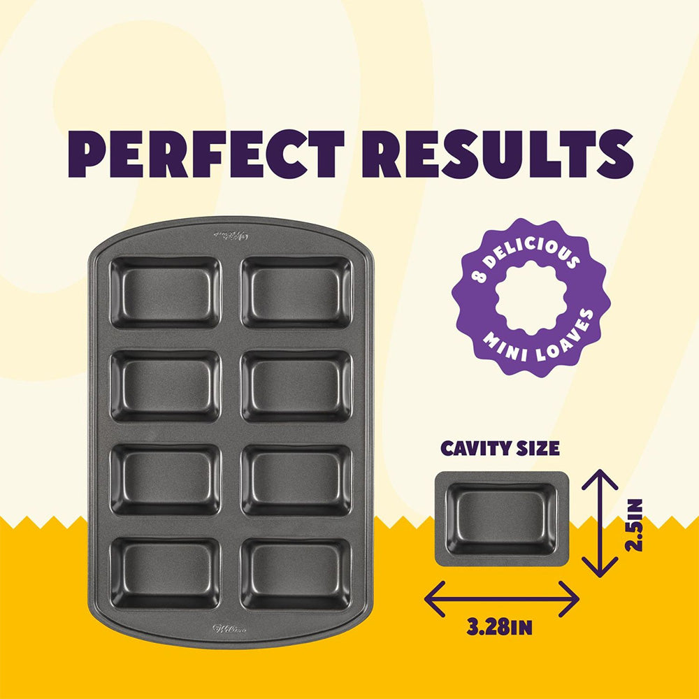 Wilton Perfect Results Non-Stick 8 Cavity Mini Loaf Pan