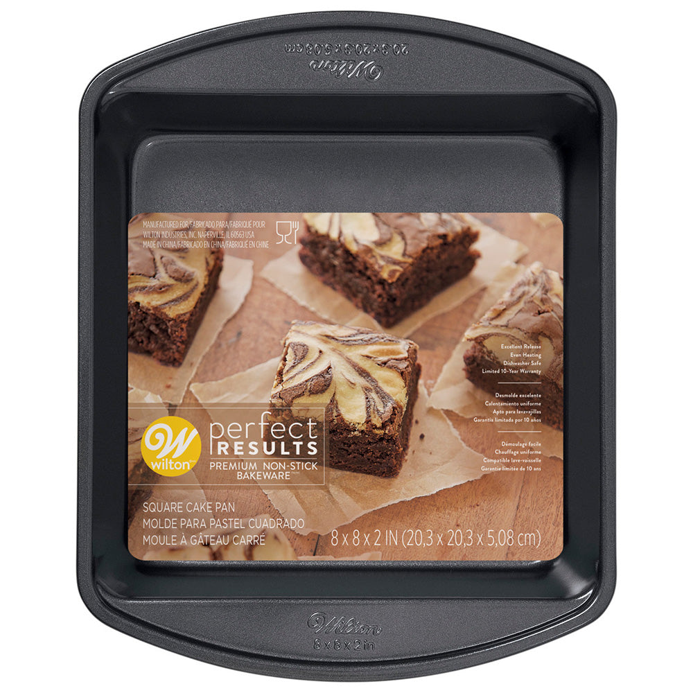 Wilton Perfect Results Premium Non-Stick Square Cake Pan, 20cm