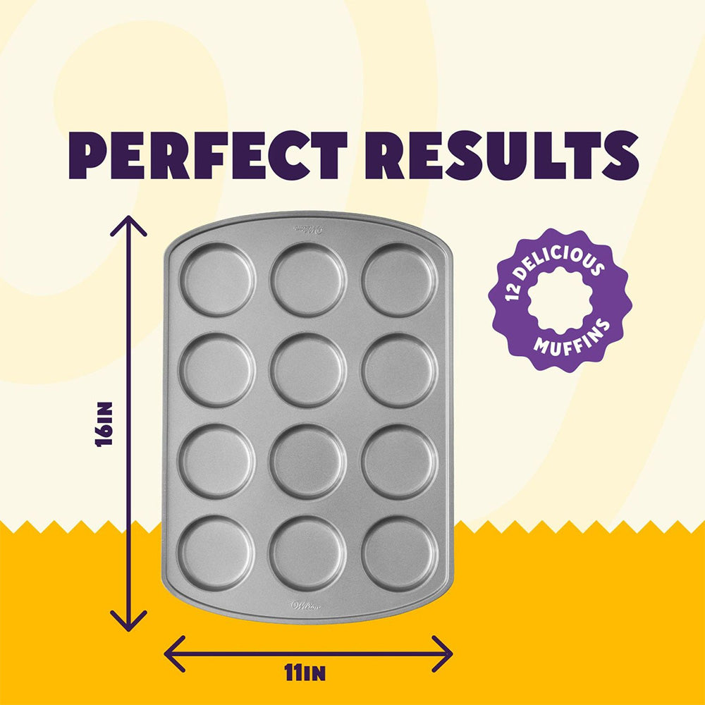 Wilton Perfect Results Premium Non-Stick 12 Cup Muffin Top Pan