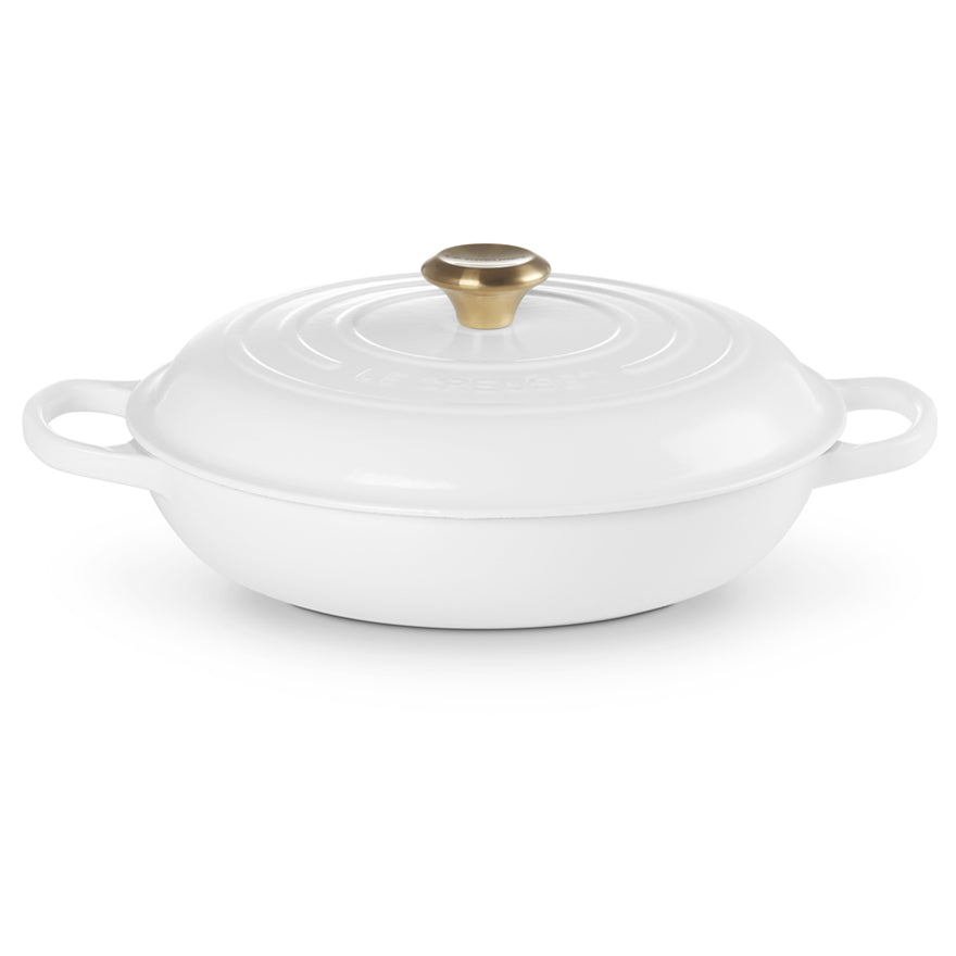 Le Creuset Signature 30cm Cast Iron Shallow Casserole, 3.5L