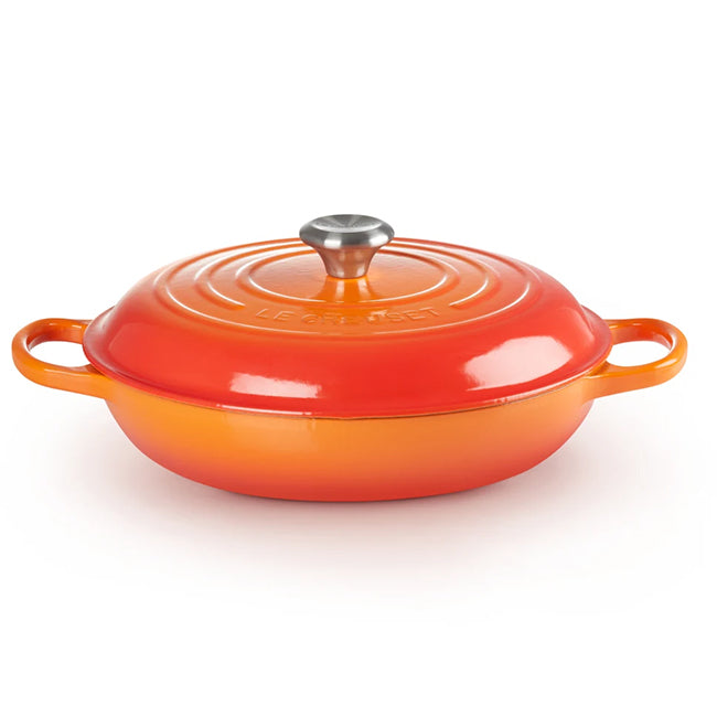 Le Creuset Signature 32cm Cast Iron Shallow Casserole, 4.7L