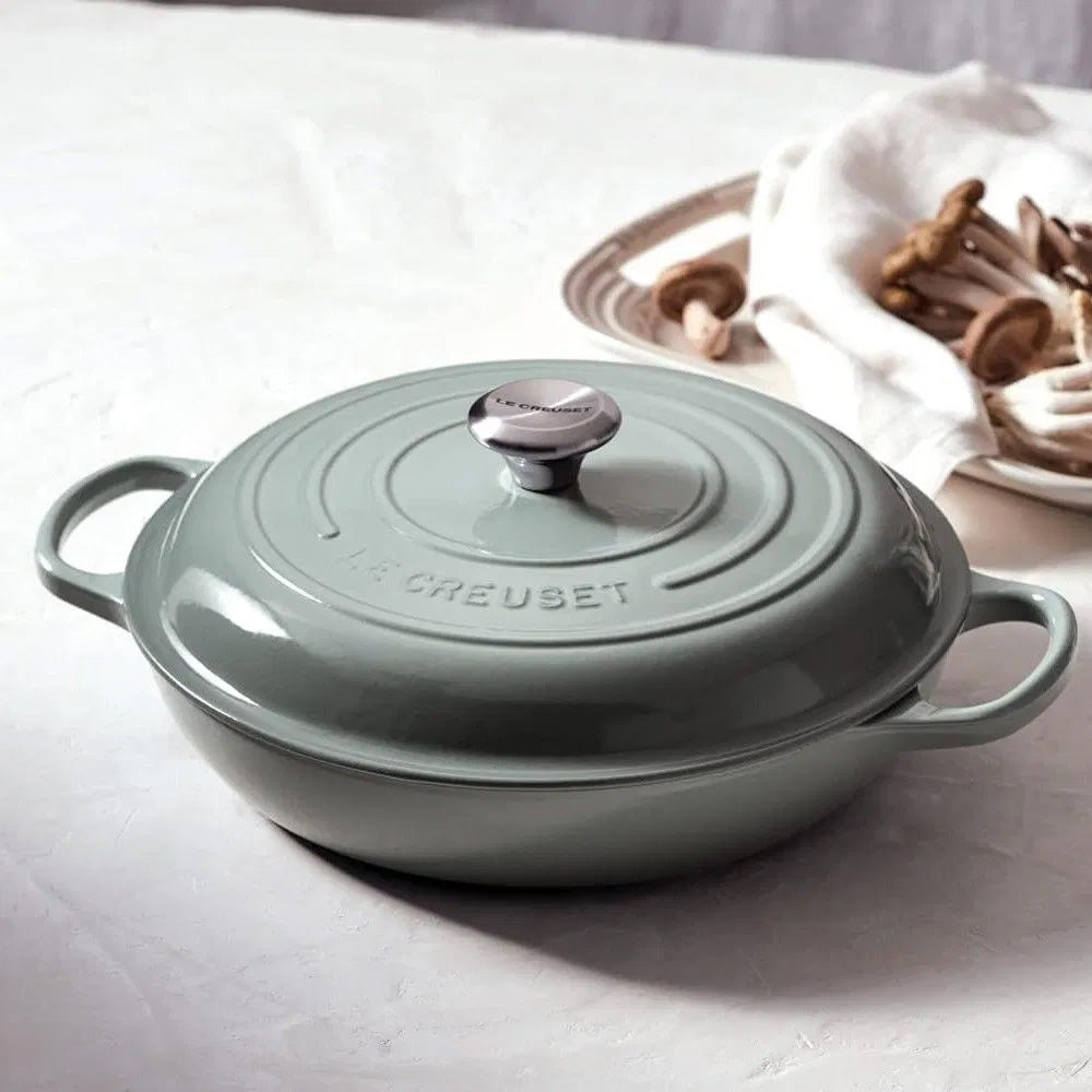 Le Creuset Signature 30cm Cast Iron Shallow Casserole, 3.5L