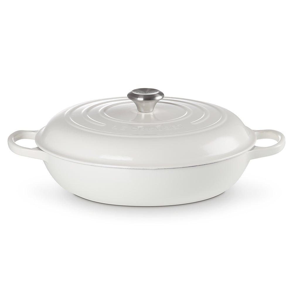 Le Creuset Signature 32cm Cast Iron Shallow Casserole, 4.7L