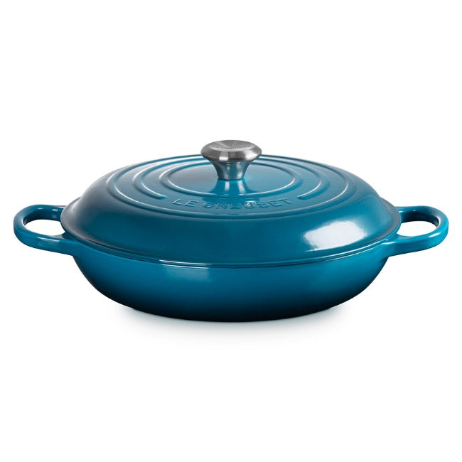 Le Creuset Signature 32cm Cast Iron Shallow Casserole, 4.7L