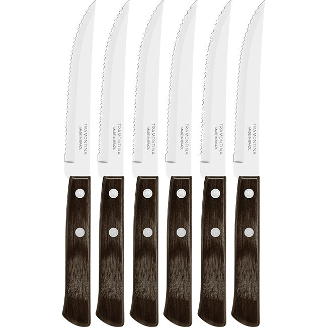 Tramontina Churrasco 13cm Steak Knife Set, Set Of 6