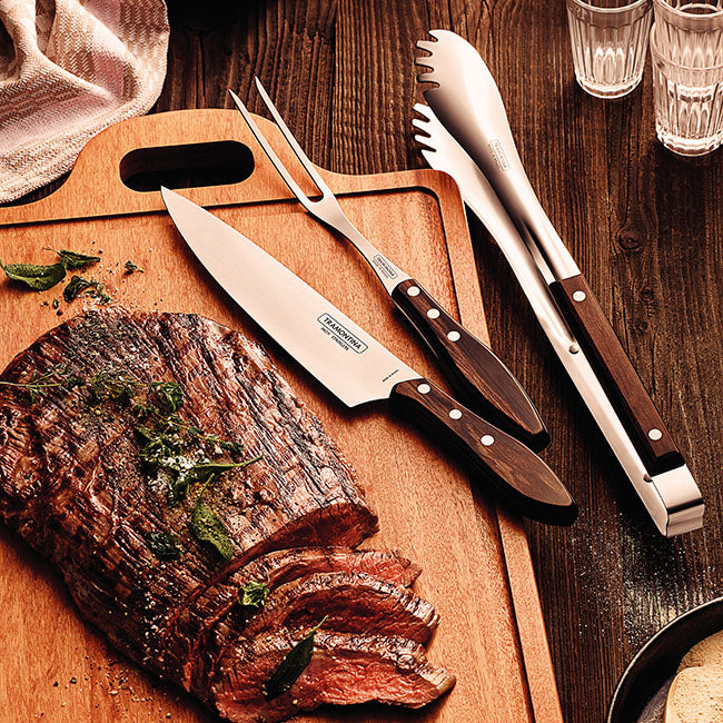 Tramontina Polywood 3pc Barbeque Set