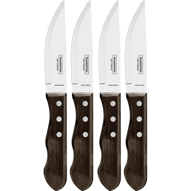 Tramontina Churrasco 13cm Ergo Steak Knife Set, Set Of 4