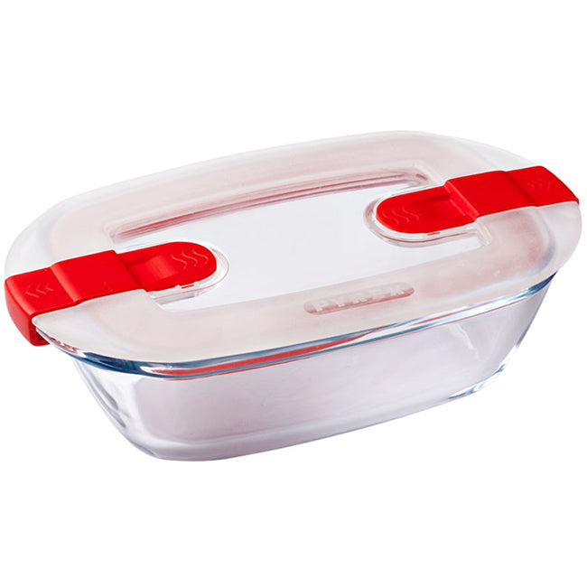 Pyrex Cook & Heat Rectangular Glass Roaster With Microwave Safe Lid