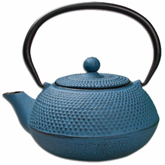 Regent Cast Iron Tetsubin Teapot With Infuser, Blue, 600ml