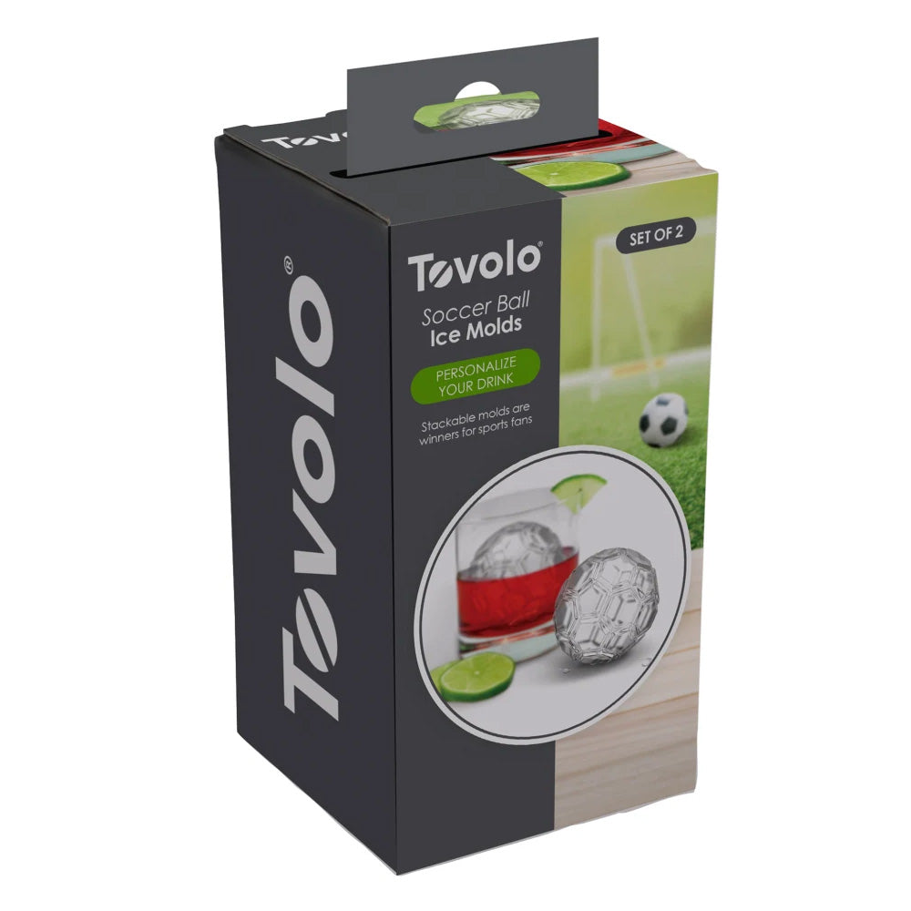 Tovolo Soccer Ball Ice Moulds, Set of 2