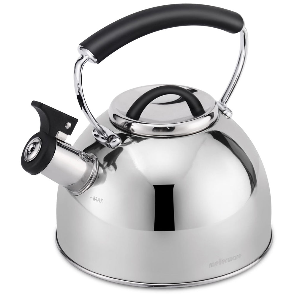 Mellerware Stainless Steel Whistling Stovetop Kettle, 2.5L