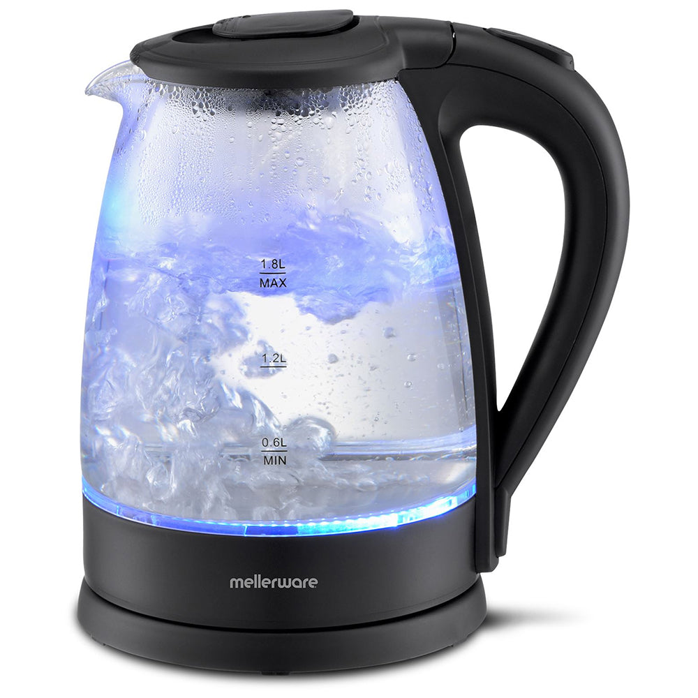 Mellerware Azure Cordless Glass Kettle, 1.8L