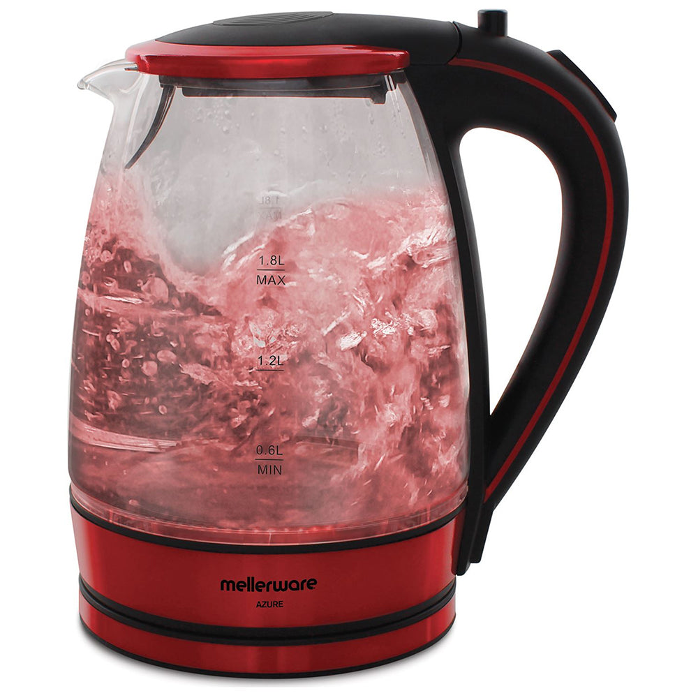 Mellerware Azure Cordless Glass Kettle, 1.8L