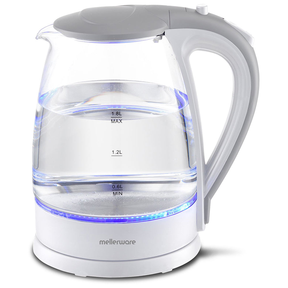 Mellerware Azure Cordless Glass Kettle, 1.8L